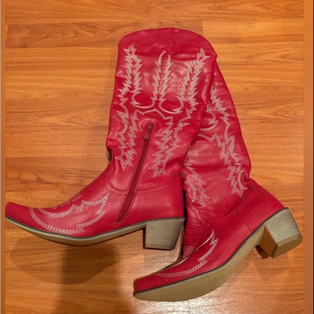 Red Western Boots